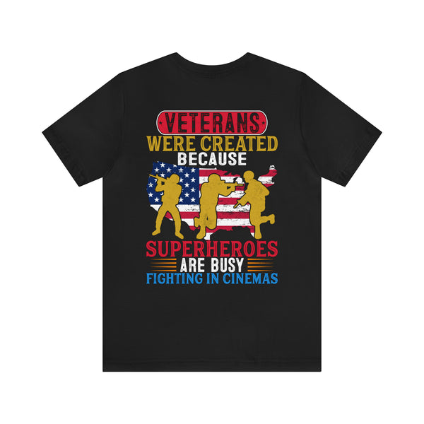 Real-Life Heroes: Veteran T-Shirt Honoring Those Who Serve While Superheroes Fight in Cinemas