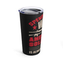 Soldier's Inspiration: 20oz Black Military Design Tumbler - Honor and Inspire with America's Heroes