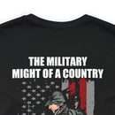 Mighty Reflection: 'The Military Might Represents National Strength' Military Design T-Shirt
