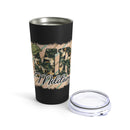 Mr. Military: 20oz Military Design Tumbler - Black Background, Proudly Representing Service