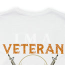 Veteran Themed T-Shirt with 'I Can Fix Stupid' Humorous Military Design