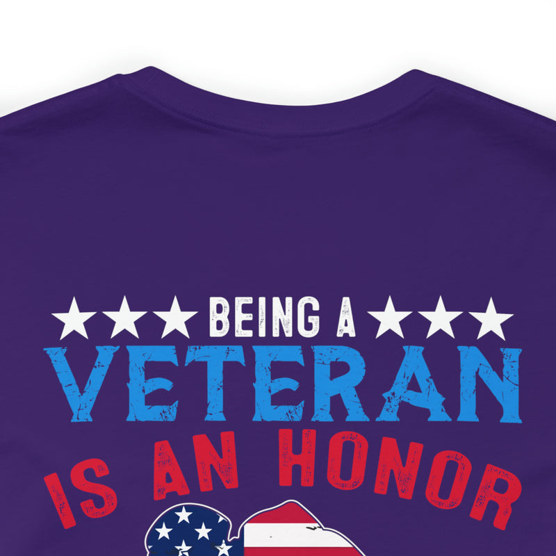 Honored Veteran, Priceless Grandpa: Military Design T-Shirt Celebrating Legacy