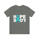 Unite for Mental Health: Teal Ribbon PTSD Design T-Shirt for Awareness