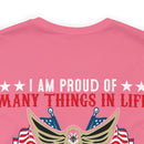 Pride in Heritage: Military Design T-Shirt - 'I Am Proud of Many Things in Life, but Nothing Beats Being a Veteran's Daughter