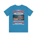 "Timeless Valor: 'U.S Veteran - Aging But Unyielding' T-Shirt - Celebrating Lifelong Skills & Dedication to America