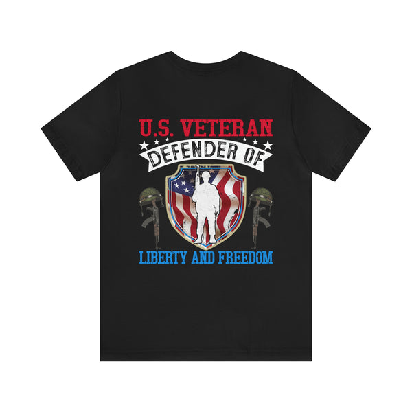 Military Design T-Shirt: U.S. Veteran - Defender of Liberty and Freedom