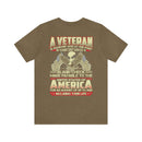 Blank Check for Freedom: Military Design T-Shirt Honoring the Sacrifice of Veterans
