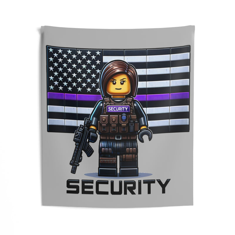 Block Security Female Thin Purple Line Security