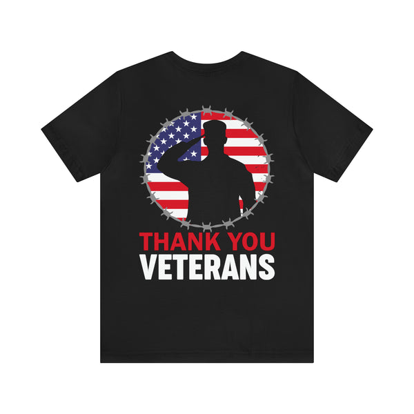 Gratitude Unveiled: Thank You Veterans Military Design T-Shirt