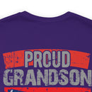 Proud Grandpa: Military Design T-Shirt Celebrating Generations of Service