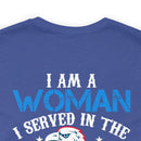 Proud Woman Veteran: Military Design T-Shirt - Breaking Barriers, Honoring Service