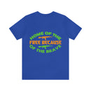 Proudly Brave: Military Design T-Shirt - 'Home of the Free Because of the Brave