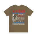 Veteran: Loved by Plenty, Hated by Many - Military Design T-Shirt with Heart, Fire, and Gratitude