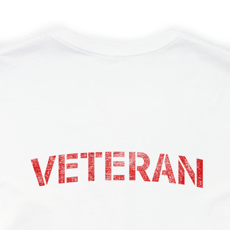 Proud Veteran & Loving Papa: Military Design T-Shirt with Dual Titles