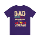 Proud Legacy: Dad, Grandpa, Vietnam Veteran - Military Design T-Shirt Celebrating Family and Service