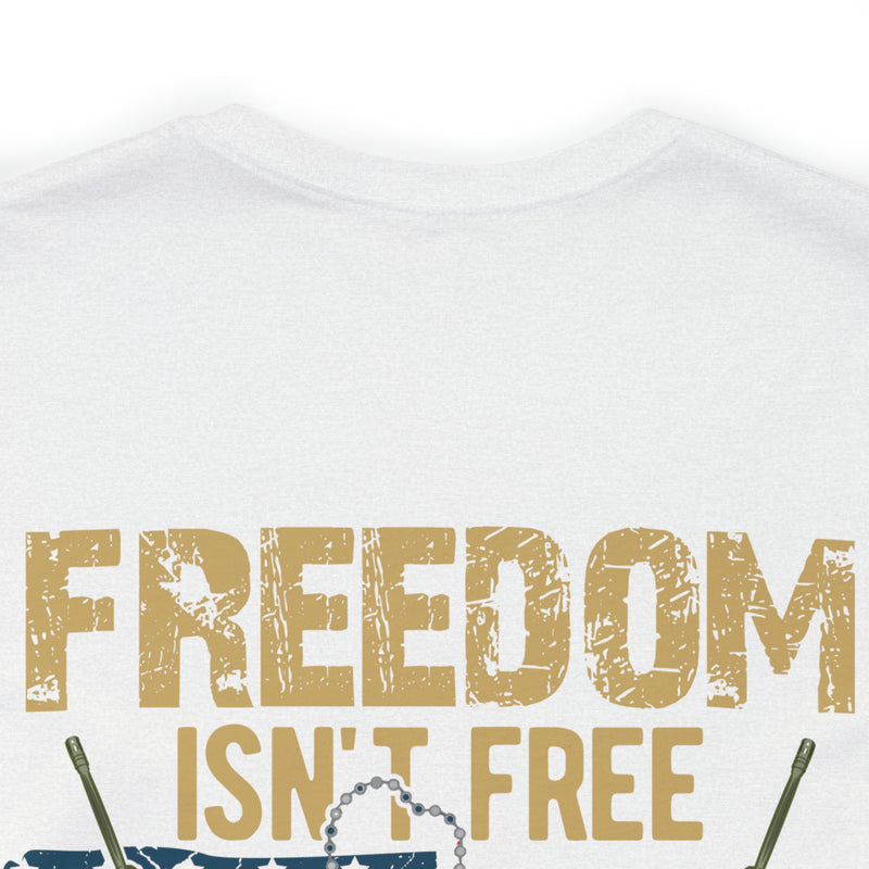 Freedom Isn't Free: United States Veterans - Military Design T-Shirt Saluting Sacrifice