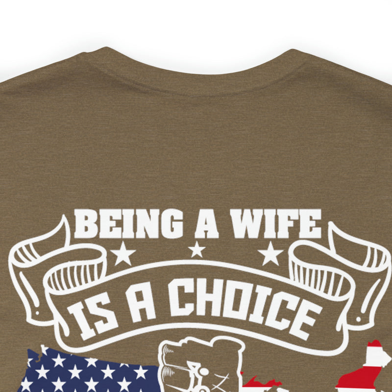 Proud Privilege: Military Design T-Shirt - Honoring Veterans' Spouses with Gratitude!