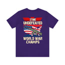 2Time Undefeated World War Champs Military Design T-Shirt: Show Your Pride!