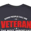 Mom: The Greatest Title, Veteran: The Noble Service - Military Design T-Shirt