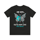 Spread Your Wings with Faith, Hope, and Love: Butterfly 22 PTSD Unisex Tee