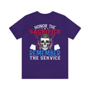 Respectful Tribute: Military Design T-Shirt - 'Honor the Sacrifice, Remember the Service
