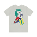 Serenity and Strength: T-Shirt with Colorful Feather 22 PTSD Design