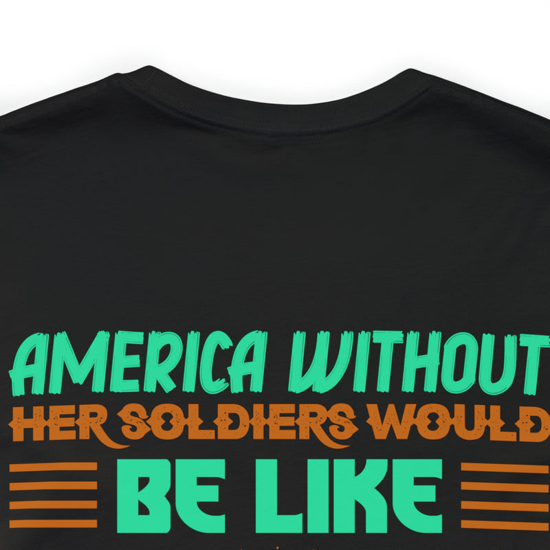 Americh: United with Our Angels - Military Design T-Shirt Honoring Guardians of Freedom