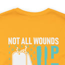 NOT ALL WOUNDS ARE VISIBLE PTSD design cotton T-Shirt