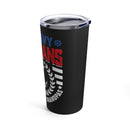 US Navy Veterans Make the Best Grandpas - 20oz Military Design Tumbler in Black