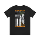 United in Resilience: Military T-Shirt with 'We Stand for the Flag' Design