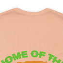 Proudly Brave: Military Design T-Shirt - 'Home of the Free Because of the Brave