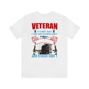 Veteran: I Did When Others Didn't - Military Design T-Shirt Celebrating Resilience and Dedication
