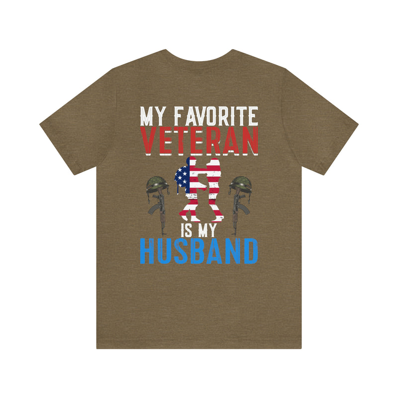 Forever My Hero: Military Design T-Shirt - Honoring My Husband, My Veteran