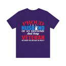 Supportive Spouse: Proud Husband of an Awesome and Sexy Veteran T-Shirt, A Proud Gift from Her