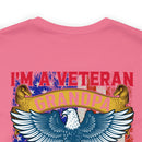 Proud Veteran Grandpa: Military Design T-Shirt - Defender of Strangers, Guardian of Grandkids