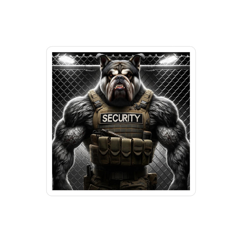 Guardian Bulldog Security Sticker