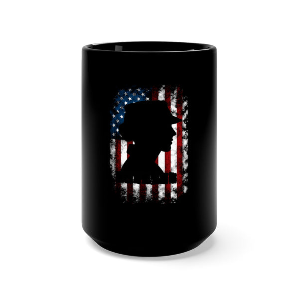 Embrace Your Veteran Status with the 15oz Military Design Black Mug: Veteran Pride Edition