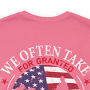 Gratitude Unleashed: Military Design T-Shirt Reminding Us to Appreciate What Truly Matters