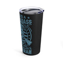 Cool Retired Badass - 20oz Military Design Tumbler with Black Background