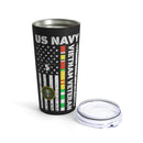 US Navy Vietnam Veteran 20oz Military Design Tumbler - Black Background