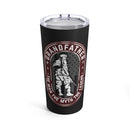 Legendary Grandfather: 20oz Military Design Tumbler with Black Background