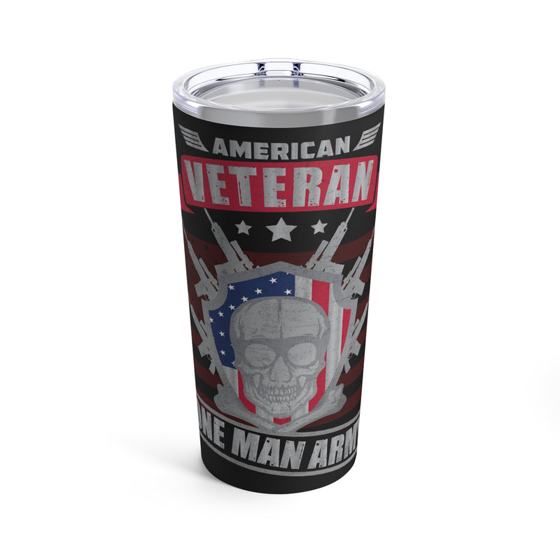 American Veteran: The One-Man Army - 20oz Military Design Tumbler for Heroes