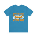 Respect, Honor & Gratitude: Thank You, Veterans" Military Design T-Shirt