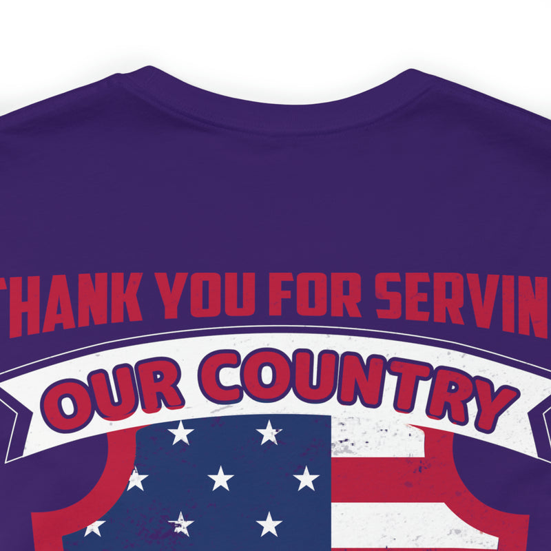 Defenders of Freedom: Thank You for Serving Our Country Military T-Shirt