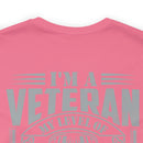 Sarcastic Veteran: Military Design T-Shirt - Sarcasm Level Adjusted to Your Stupidity