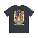 Defender of Liberty and Freedom: U.S. Veteran Military Design T-Shirt - Honoring True Heroes