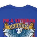 Proud Veteran Grandpa: Military Design T-Shirt - Defender of Strangers, Guardian of Grandkids