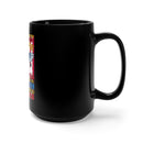 Protecting Generations: 15oz Black Military Design Mug - 'Serving for the Future, Proud Veteran Grandpa'