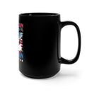Patriotism and Service: 15oz Black Military Design Mug - 'American by Birth, Veteran by Choice'