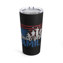 Proud Army Family 20oz Military Design Tumbler - Black Background